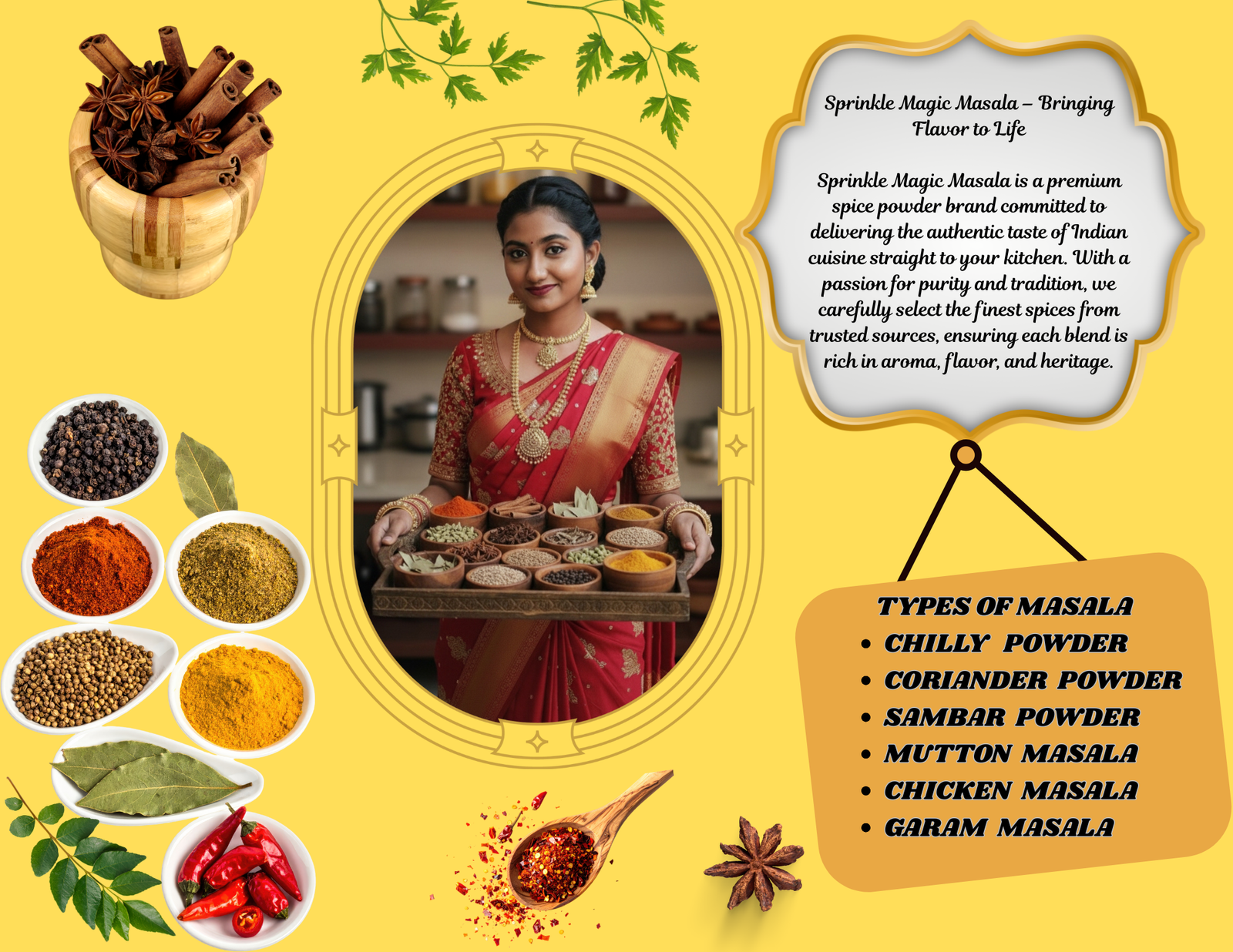 Home sprinkle magic masala brochure